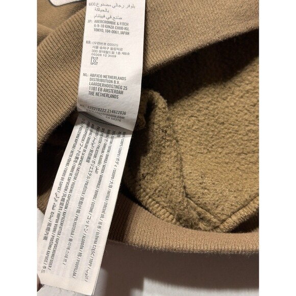 Hollister NBA Pullover Hoodie All Over Team Logos Basketball Brown Mens Small - Picture 9 of 11